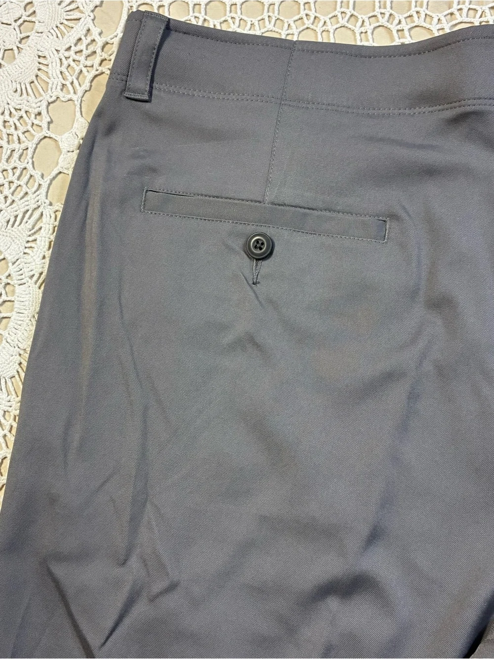 PGA Tour Mens Golf Shorts Size 38 Gray Stretch Flat Front Performance Chino